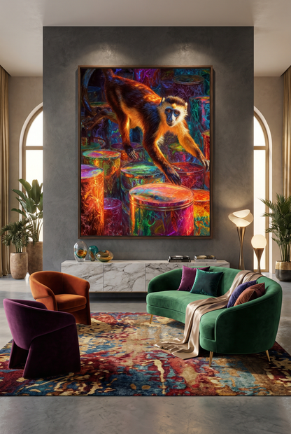 Art Print wAIld Life - Between Mischief and Masterpiece