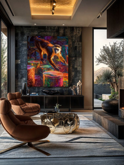 Art Print wAIld Life - Between Mischief and Masterpiece