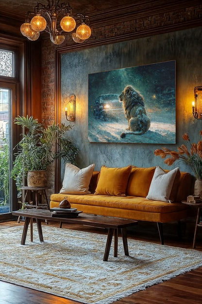 Art Print wAIld Life - King of the Frozen Road