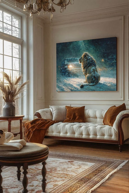 Art Print wAIld Life - King of the Frozen Road