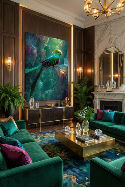 Art Print wAIld Life - Emerald Wing
