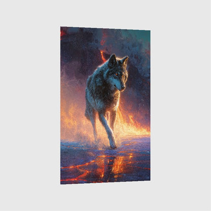 Art Print wAIld Life - Steps Through the Burning World