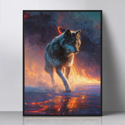 Art Print wAIld Life - Steps Through the Burning World