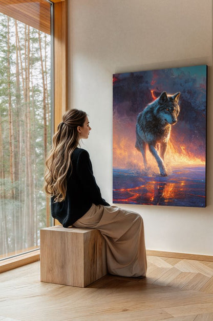 Art Print wAIld Life - Steps Through the Burning World