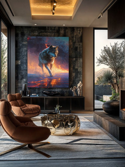 Art Print wAIld Life - Steps Through the Burning World