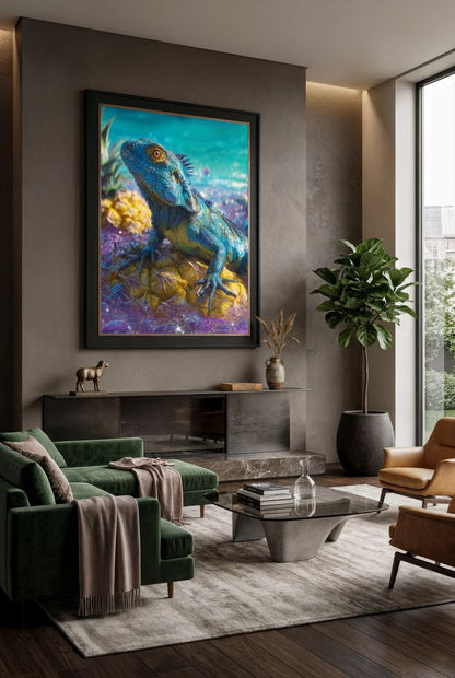 Art Print wAIld Life - The Blue Scale Wanderer