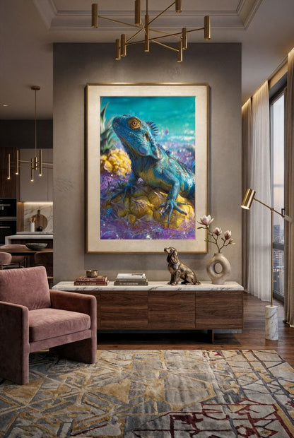 Art Print wAIld Life - The Blue Scale Wanderer