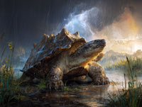Art Print wAIld Life - The Storm-Enduring Turtle