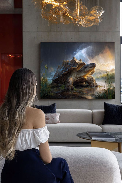 Art Print wAIld Life - The Storm-Enduring Turtle