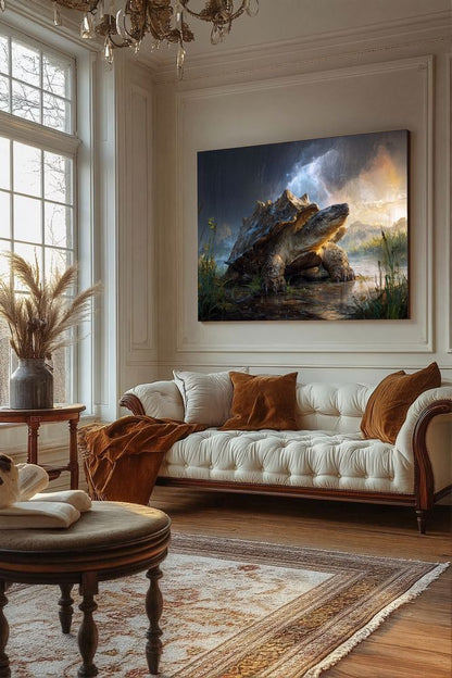 Art Print wAIld Life - The Storm-Enduring Turtle