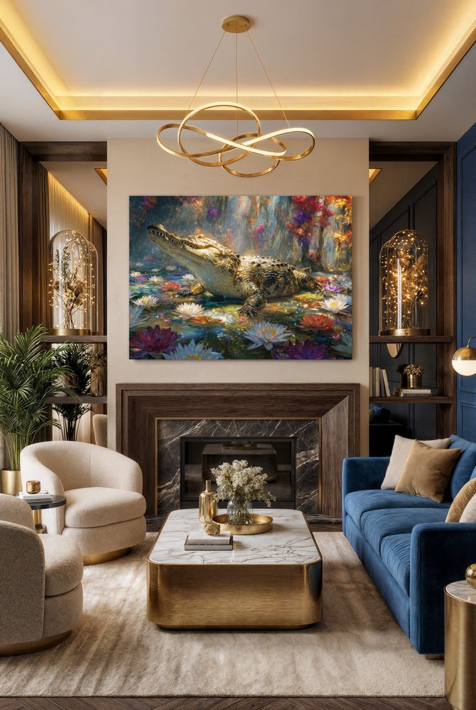 Art Print wAIld Life - The Golden-Eyed Watcher