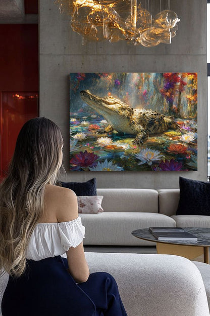 Art Print wAIld Life - The Golden-Eyed Watcher
