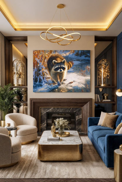 Art Print wAIld Life - The Creekside Raccoon