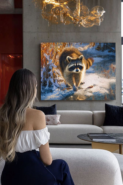 Art Print wAIld Life - The Creekside Raccoon