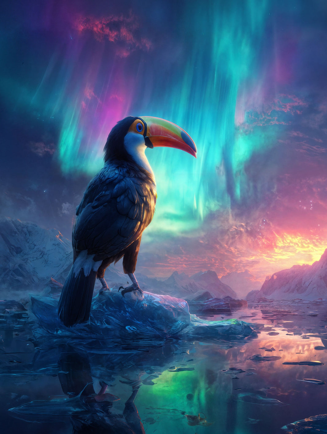 Art Print wAIld Life - The Cold Sky Observer