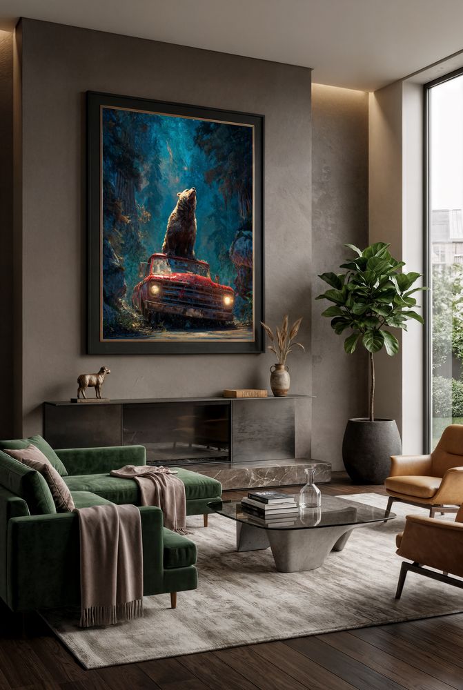Art Print wAIld Life - The King of Lost Roads