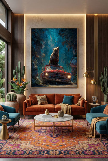 Art Print wAIld Life - The King of Lost Roads