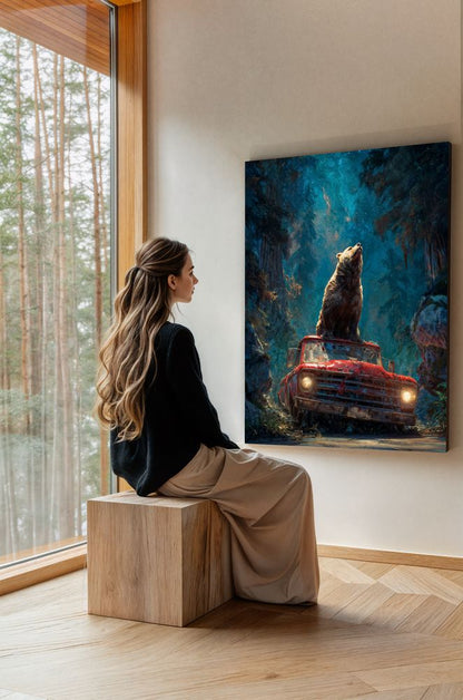 Art Print wAIld Life - The King of Lost Roads