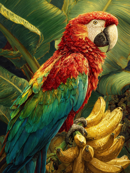 Art Print wAIld Life - The Parrot of Golden Fruit