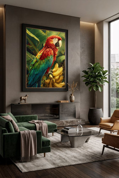 Art Print wAIld Life - The Parrot of Golden Fruit