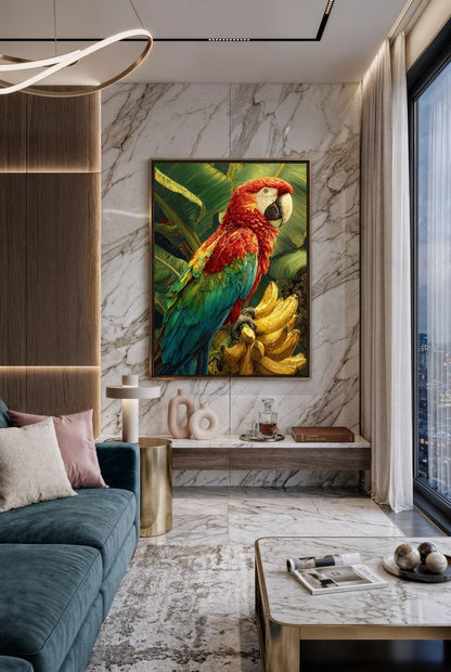 Art Print wAIld Life - The Parrot of Golden Fruit