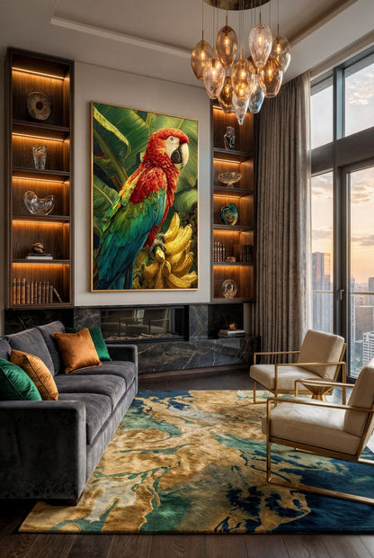 Art Print wAIld Life - The Parrot of Golden Fruit