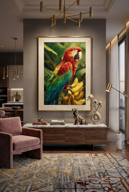 Art Print wAIld Life - The Parrot of Golden Fruit