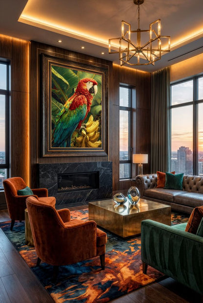 Art Print wAIld Life - The Parrot of Golden Fruit