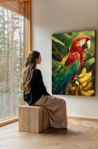 Art Print wAIld Life - The Parrot of Golden Fruit