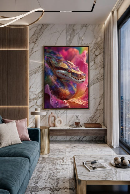 Art Print wAIld Life - The Serpent Among Petals