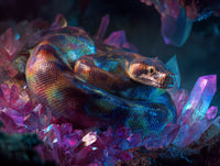 Art Print wAIld Life - The Predator Illuminated by Precious Stones
