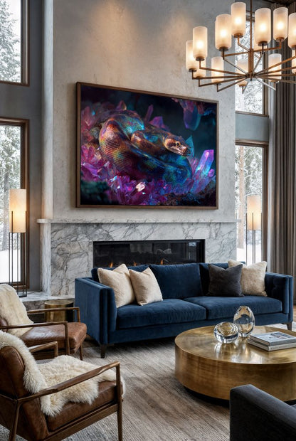 Art Print wAIld Life - The Predator Illuminated by Precious Stones