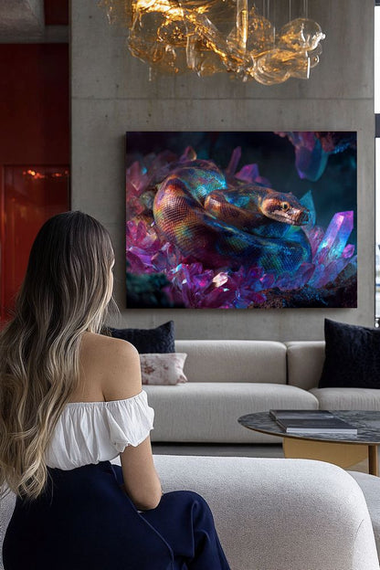 Art Print wAIld Life - The Predator Illuminated by Precious Stones