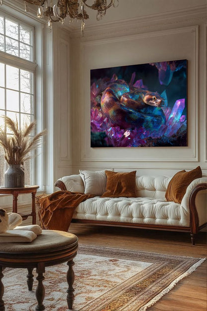 Art Print wAIld Life - The Predator Illuminated by Precious Stones