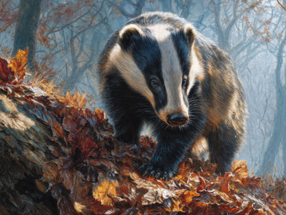 Art Print wAIld Life - The Quiet Badger