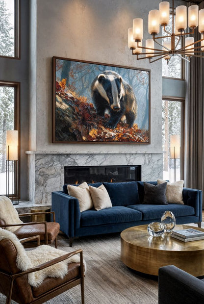Art Print wAIld Life - The Quiet Badger