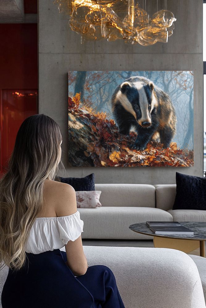 Art Print wAIld Life - The Quiet Badger