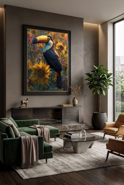 Art Print wAIld Life - A Quiet Morning in the Garden