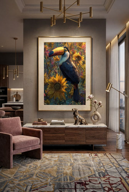 Art Print wAIld Life - A Quiet Morning in the Garden