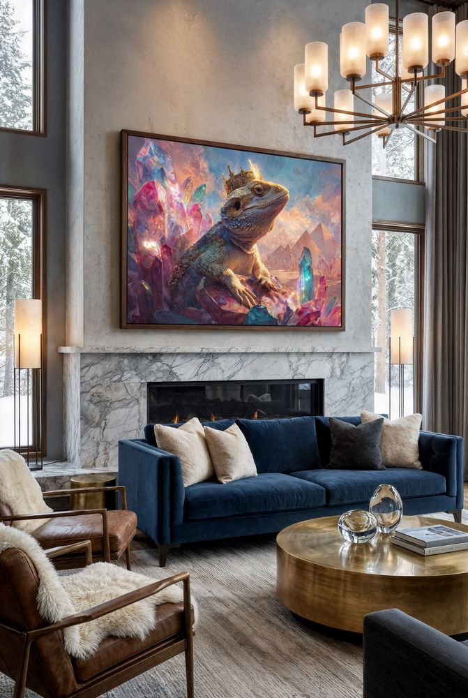 Art Print wAIld Life - Crowned in the Desert