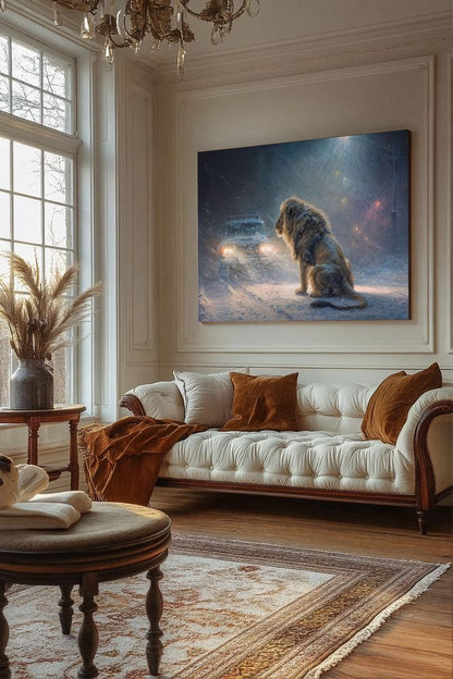 Art Print wAIld Life - A Cold Night Encounter