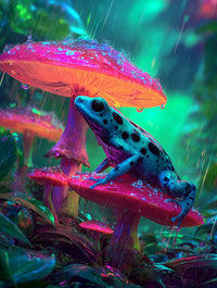 Art Print wAIld Life - A Bright Rainy Moment