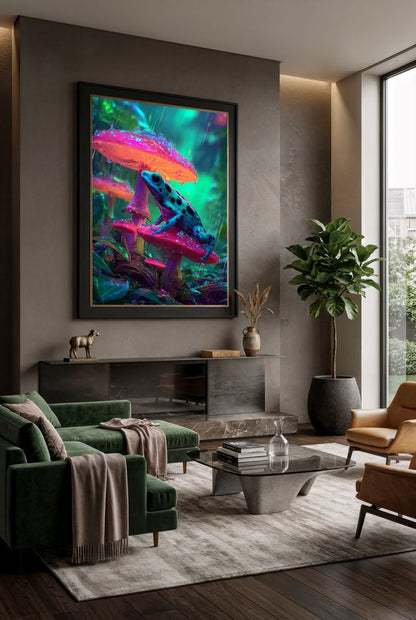 Art Print wAIld Life - A Bright Rainy Moment