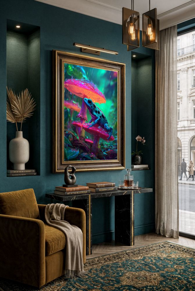Art Print wAIld Life - A Bright Rainy Moment