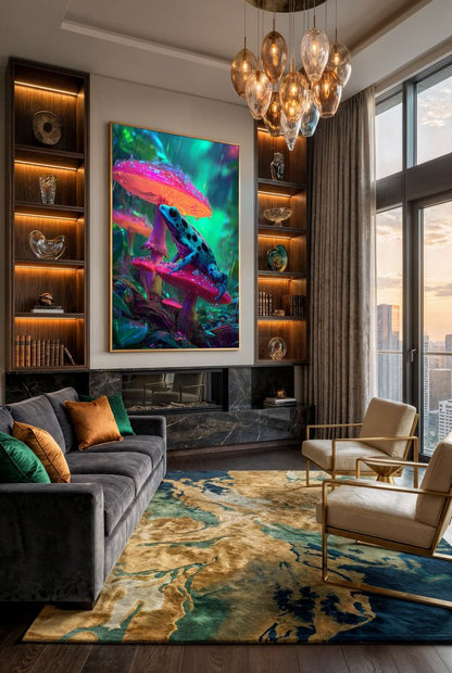 Art Print wAIld Life - A Bright Rainy Moment