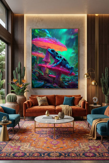 Art Print wAIld Life - A Bright Rainy Moment