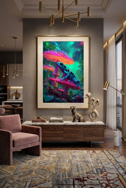 Art Print wAIld Life - A Bright Rainy Moment